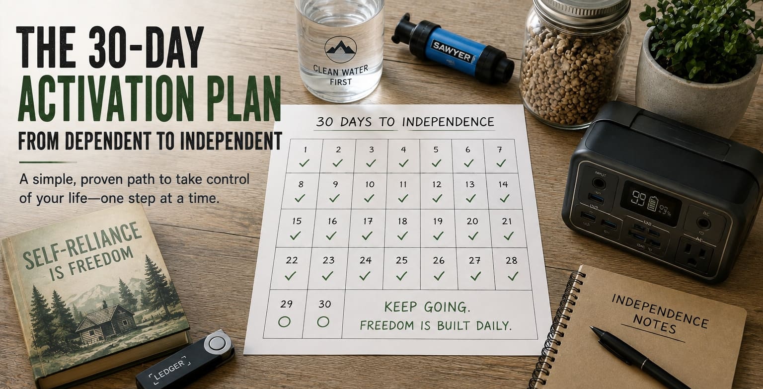 The 30-Day Activation Plan — From Dependent to Independent